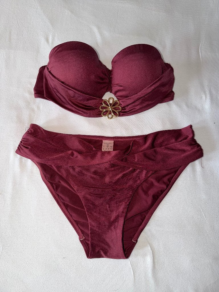 Strapless Hunkemöller bikini top 75C, slipje M/L, Kleding | Dames, Badmode en Zwemkleding, Verzenden, Bikini, Hunkemöller, Gedragen