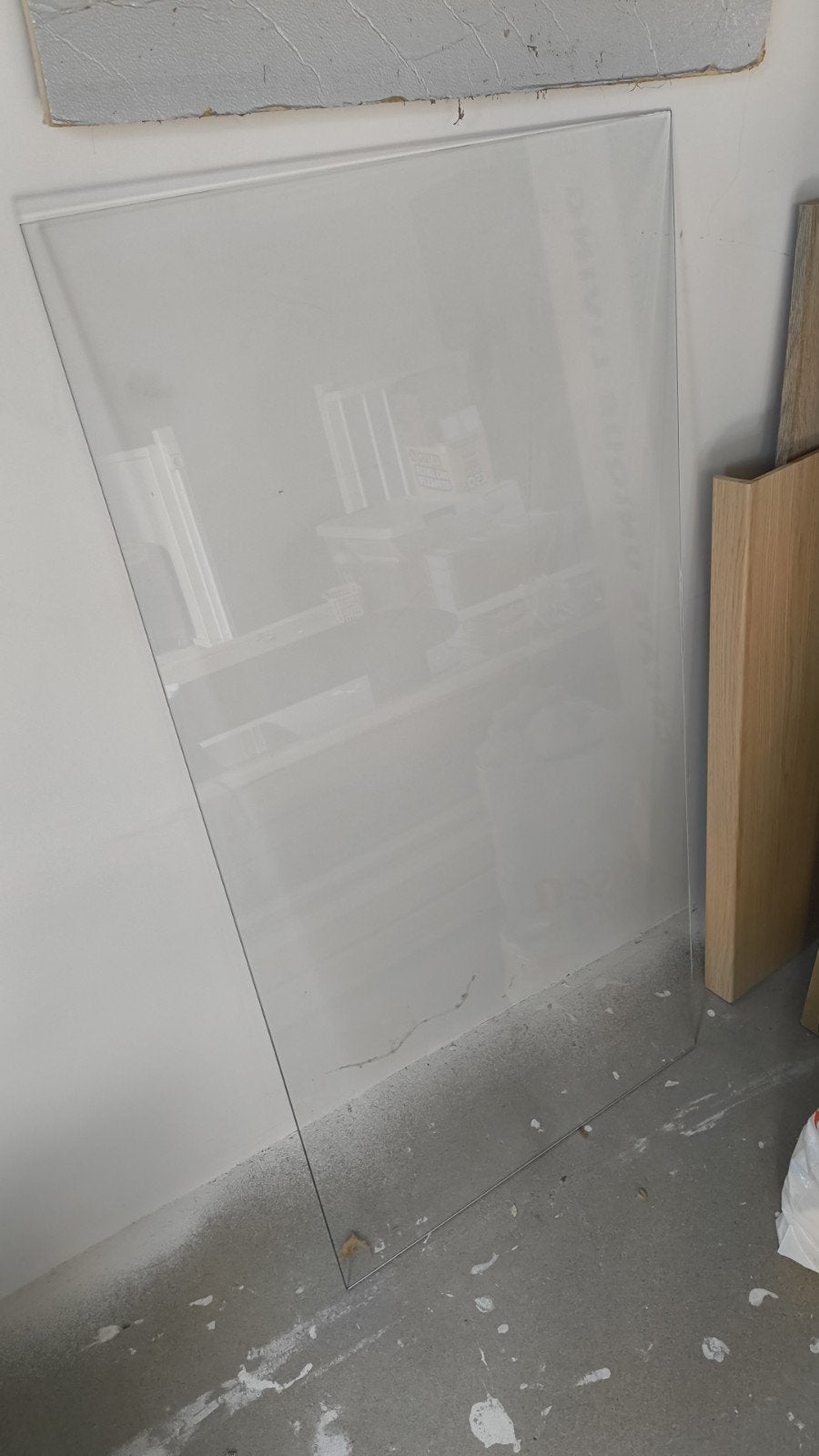 Glasplaat 65cm x 130cm, Doe-het-zelf en Verbouw, Glas en Ramen, Ophalen, Minder dan 80 cm, 120 tot 160 cm, Zo goed als nieuw