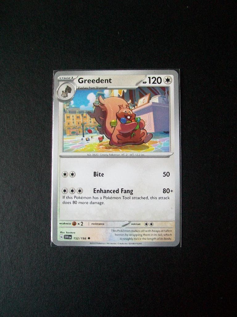 1396: Nieuwe Pokemon Kaart GREEDENT HP 120 (152/198), Verzenden, Nieuw, Losse kaart