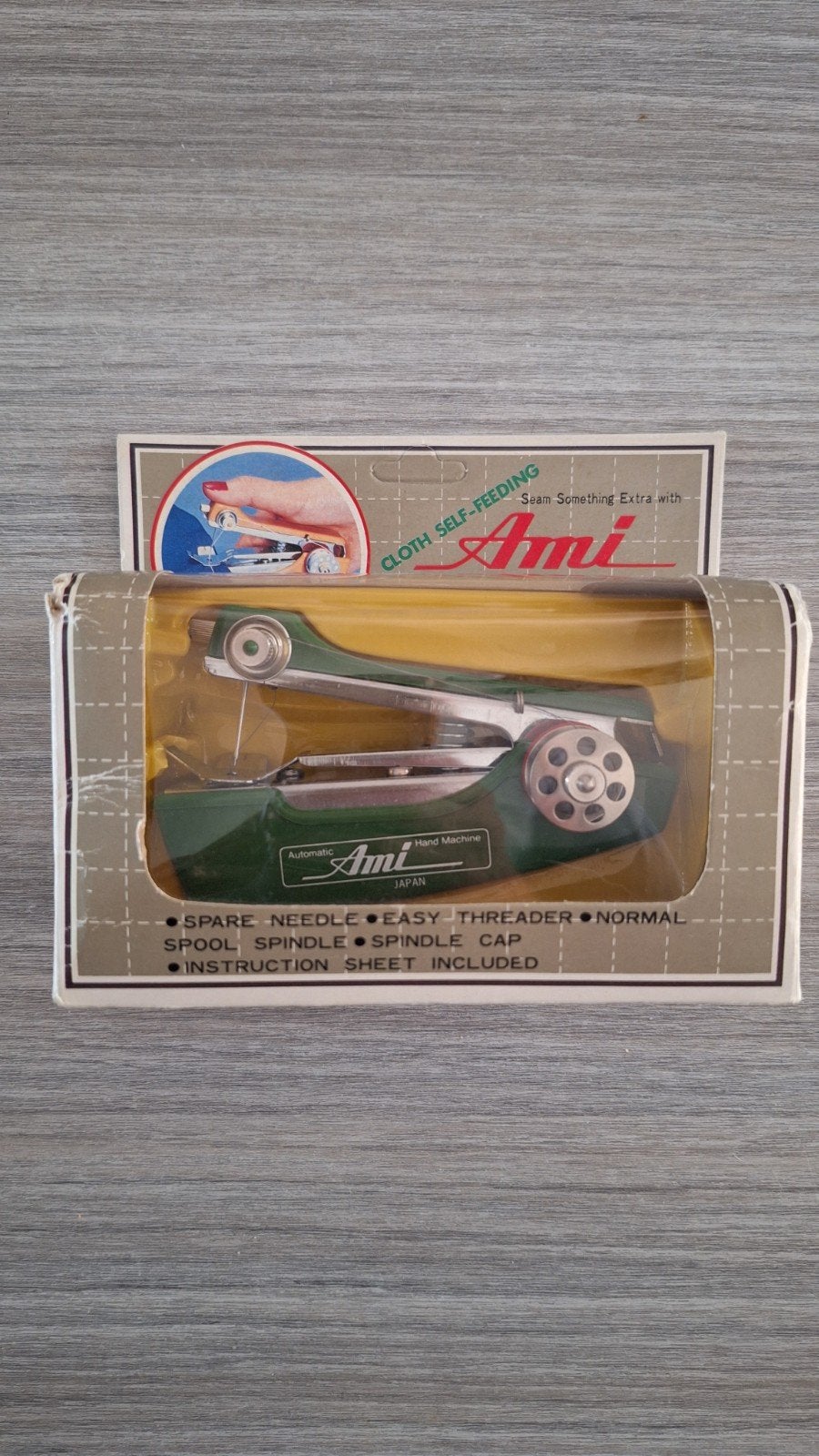 Vintage Ami Automatische Mini Naaimachine - Werkt Echt!, Ophalen of Verzenden, Gebruikt, Naaimachine, Overige merken