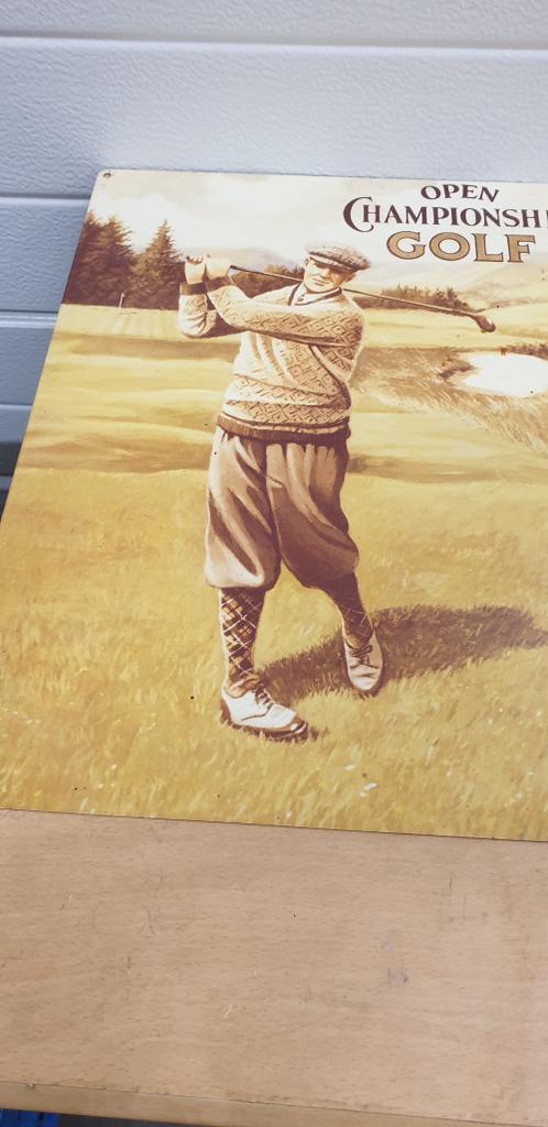reclameborden emaille open championship golf, Ophalen of Verzenden, 'T Olde Gre-j, Info@toldegrej.nl, Endepoelstraat 20f Didam