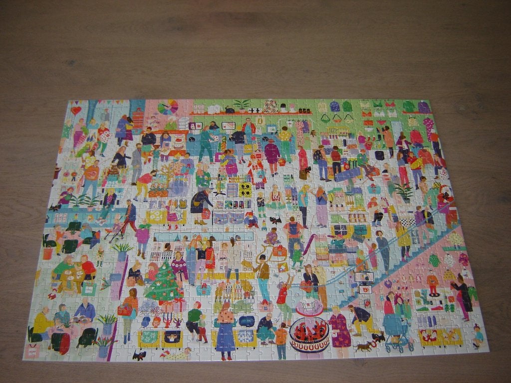 Puzzel CARTOON WINKEL 1000 st., Ophalen of Verzenden, 500 t/m 1500 stukjes, Zo goed als nieuw, Legpuzzel
