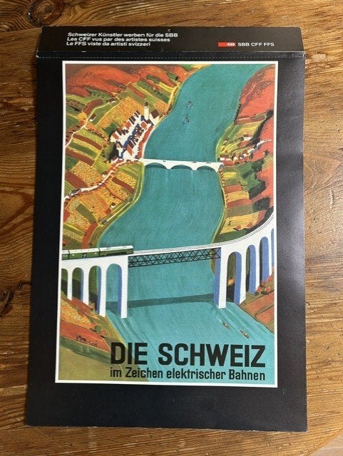 SBB Kalender 1985 – Zwitserse spoorwegposters, Ophalen, Zo goed als nieuw, Trein, Overige typen