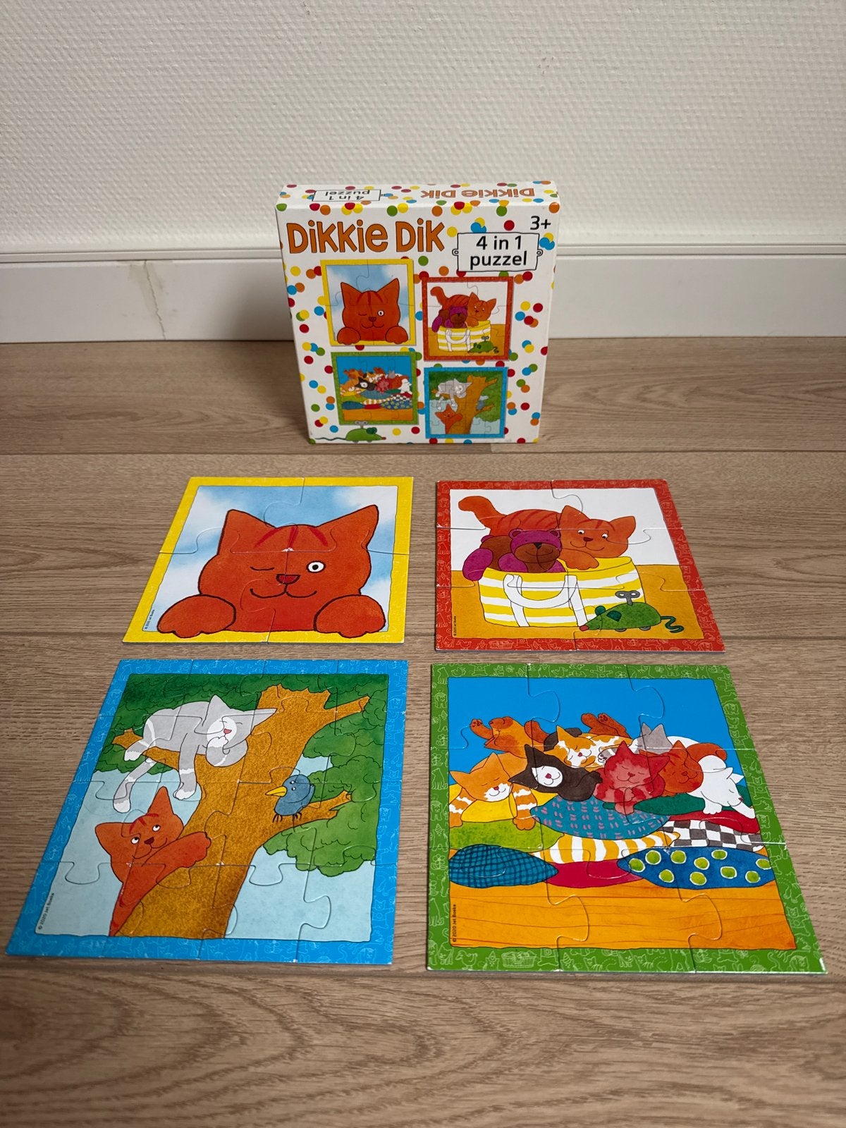 Dikkie Dik 4-in-1 Puzzelset voor Kinderen, Kinderen en Baby's, Speelgoed | Kinderpuzzels, Ophalen, Minder dan 10 stukjes, Gebruikt