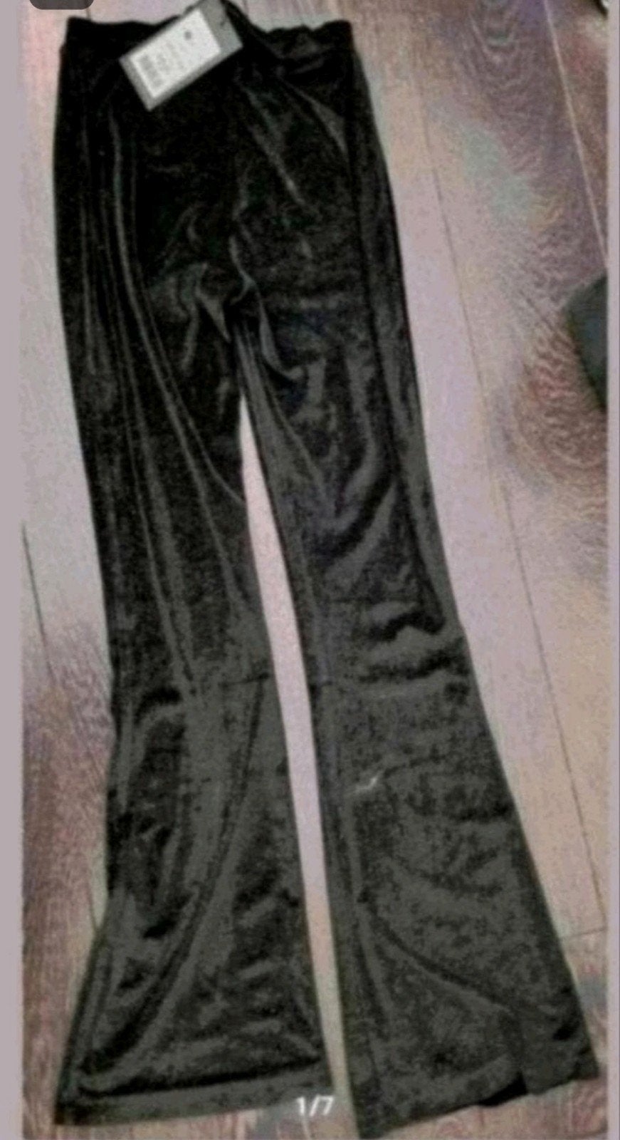 Nieuw zwart glitter flair broek, Zwart, Nieuw, Ophalen of Verzenden, Maat 36 (S)