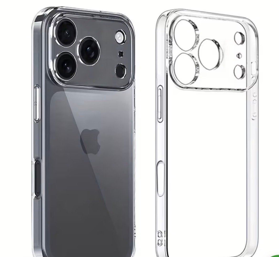 iPhone 18 Pro Hoesje Transparant & Zwart, IPhone 16 Pro, Zwart, Nieuw, Ophalen of Verzenden