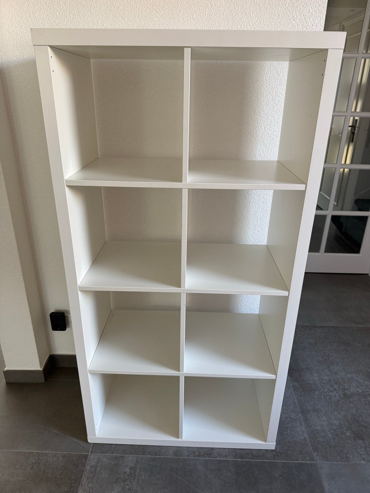IKEA Kallax kast - Wit, 8 vakken, Ophalen, Gebruikt, 100 tot 150 cm, 50 tot 100 cm