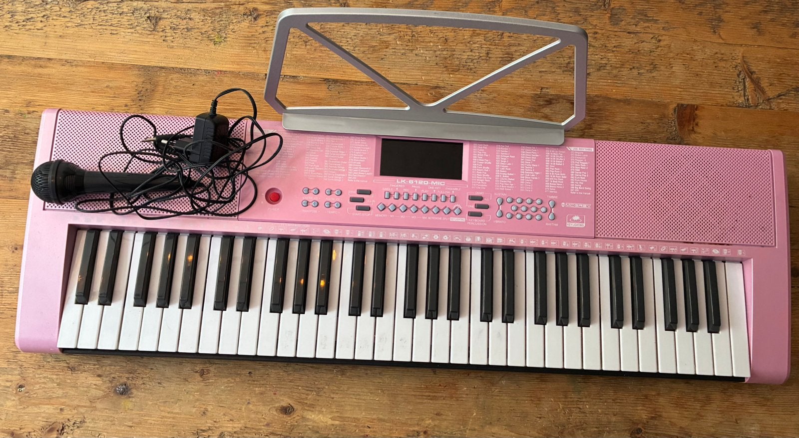 Keyboard roze, Ophalen of Verzenden, 61 toetsen, Overige merken, Met standaard