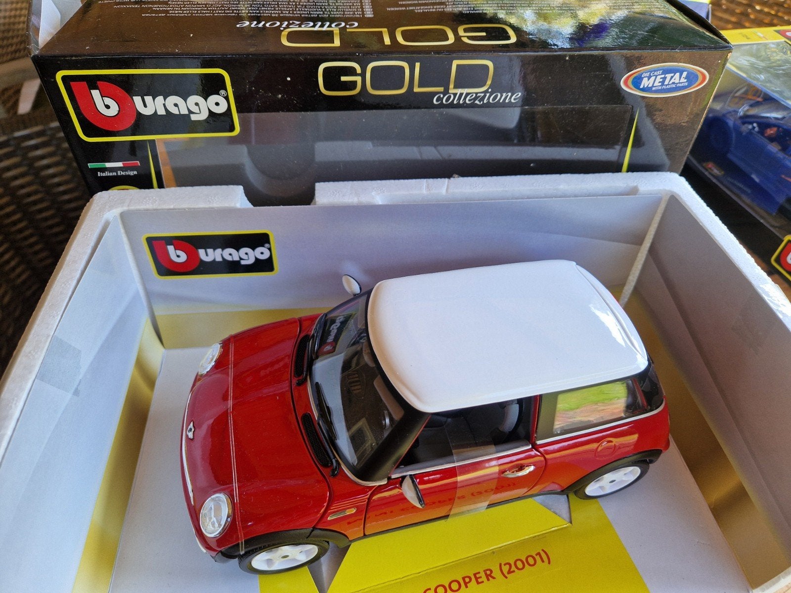 Bburago miniCooper 2001 schaal 1:18, Overige merken, Auto, 1:32 tot 1:50, Ophalen of Verzenden