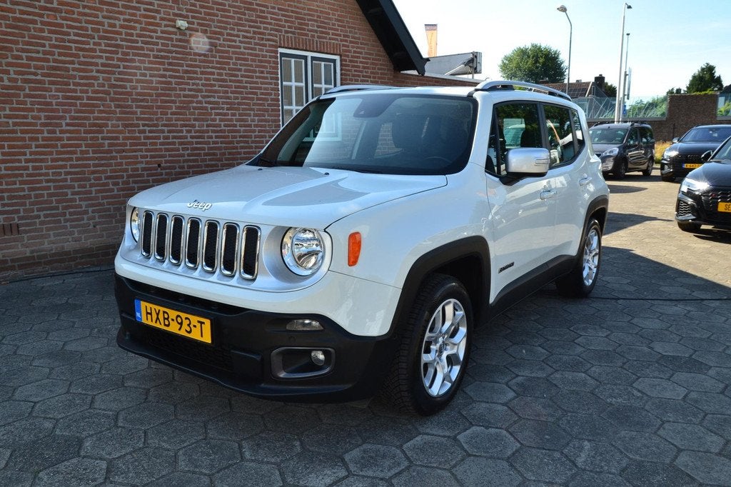 Jeep RENEGADE 1.4 MultiAir Limited - 1E EIGENAAR - MODEL 201, Gebruikt, 4 cilinders, 400 kg, Wit