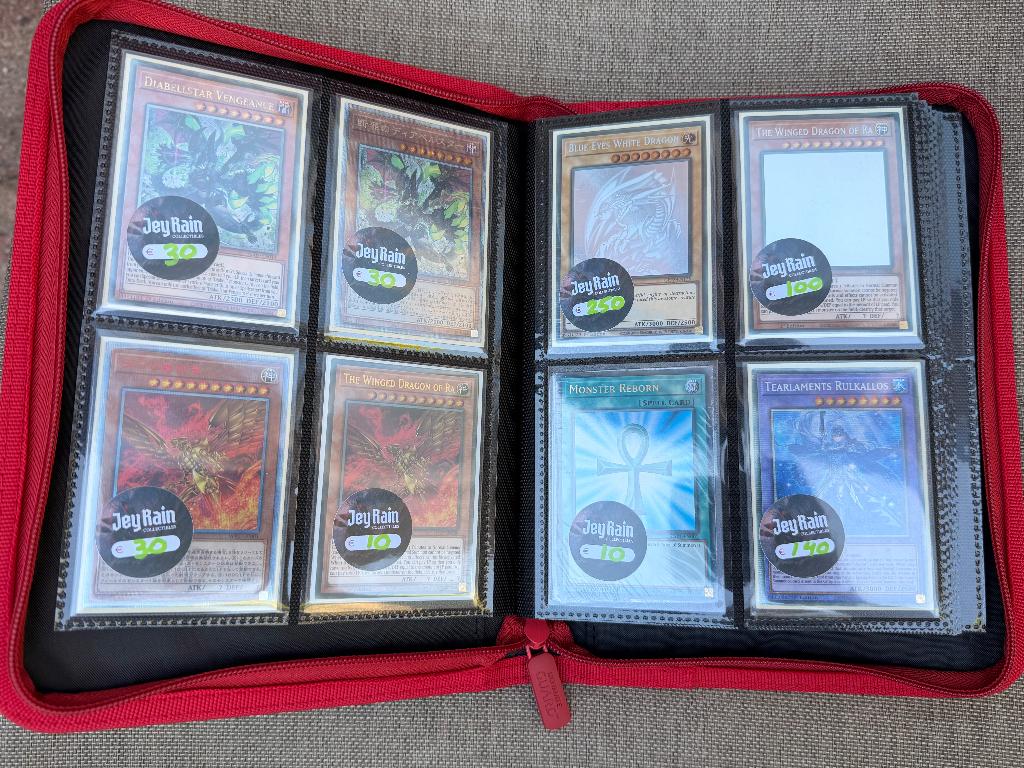 Yu-Gi-Oh high-end collectie t.w.v. €1650 — mag snel weg, Ophalen of Verzenden, Zo goed als nieuw, Meerdere kaarten, Foil