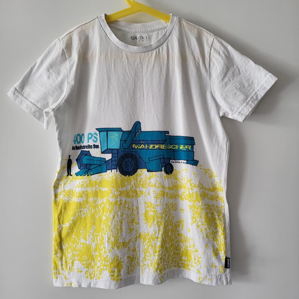 Jako-O T-shirt met maaidorser print, Jako-O, Gebruikt, Ophalen of Verzenden, Shirt of Longsleeve