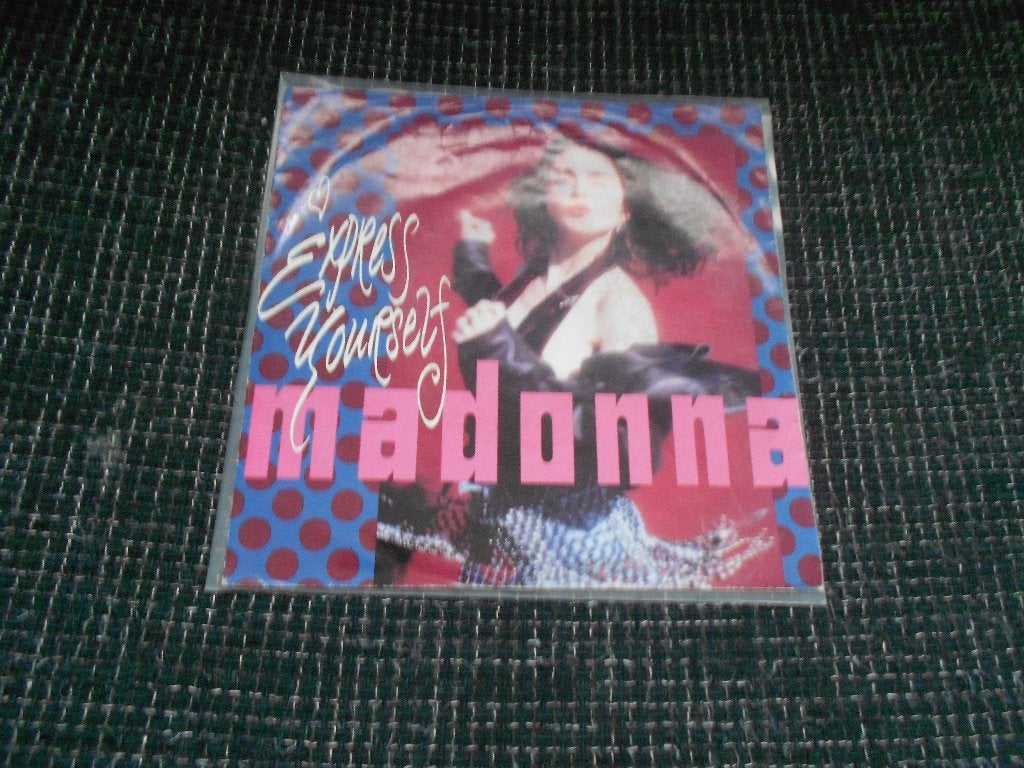 express yourself - madonna, Gebruikt, 7 inch, Ophalen of Verzenden, Fotohoes
