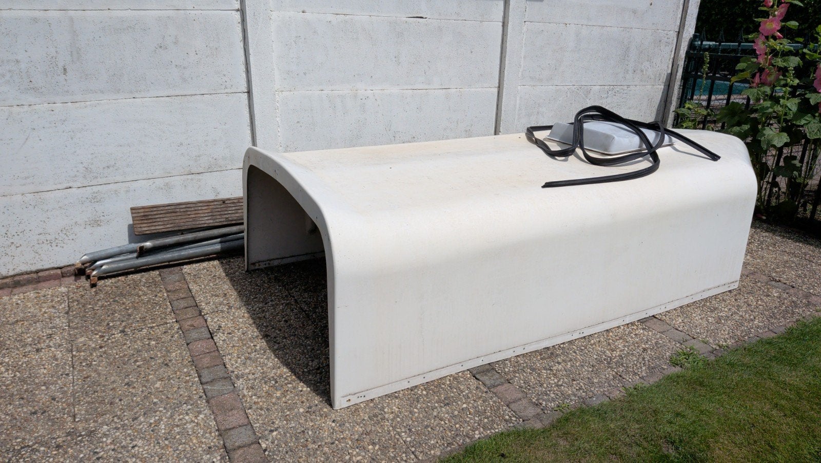 Polyester kap voor 1.5 paards trailer merk Sluis, Ophalen of Verzenden, Gebruikt