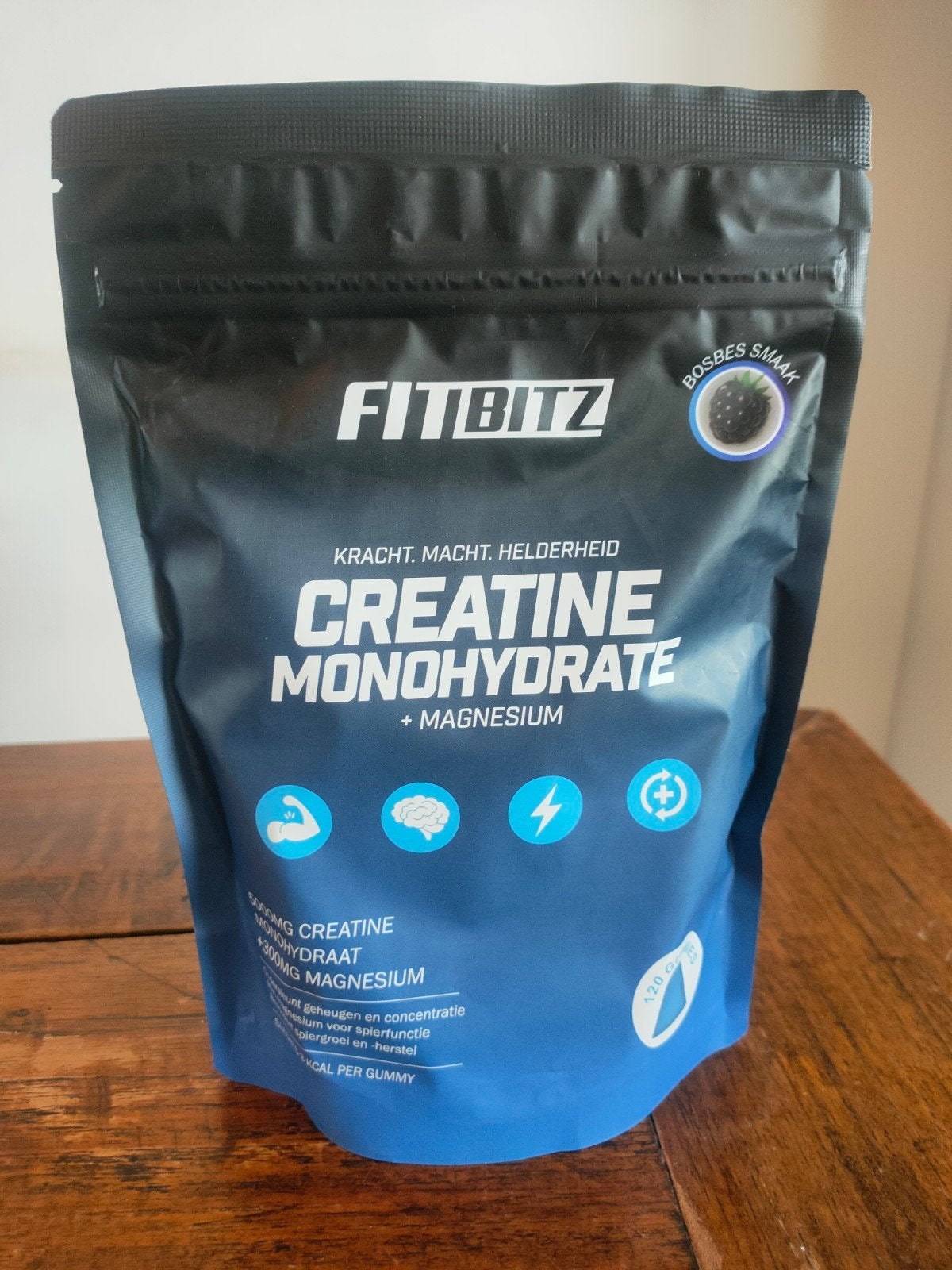 Fitbitz Creatine Monohydraat + Magnesium Gummies Bosbes, Ophalen of Verzenden, Nieuw, Overige typen