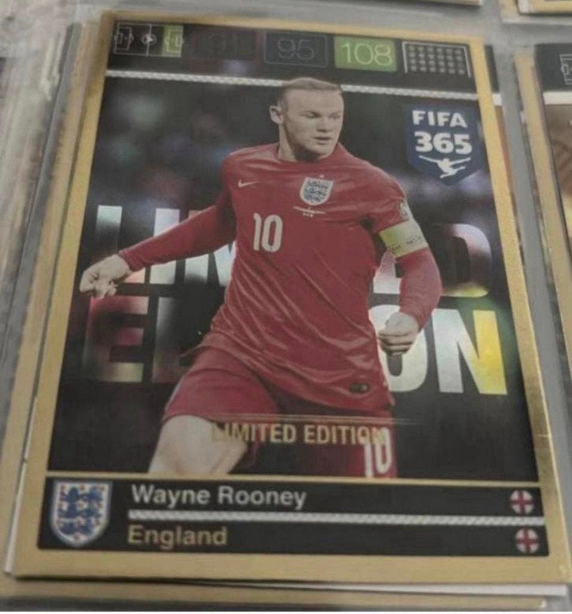Panini adrenalyn xl fifa 365. Wayne Rooney Zeldzaam, Ophalen of Verzenden, Nieuw, Plaatje
