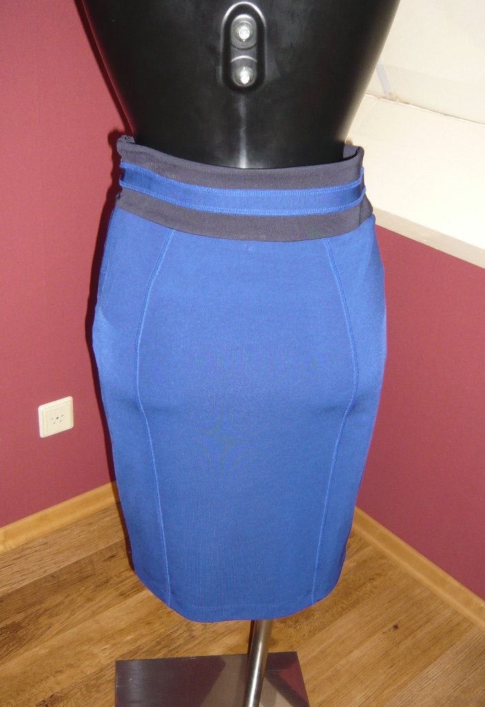 Claudia Sträter rok blauw nieuw van €129 voor €60 mt 36, Kleding | Dames, Meerkleurig, Nieuw, Ophalen of Verzenden, Knielengte