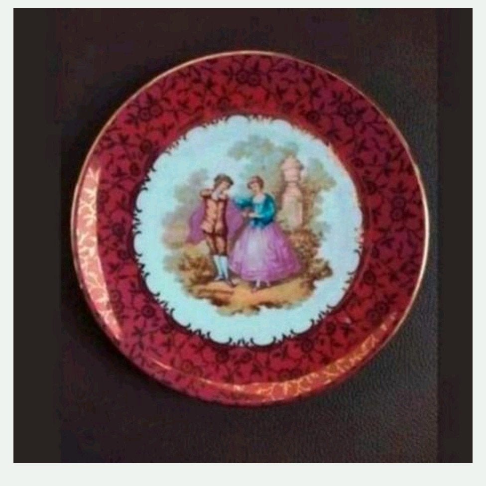 Mooi porseleinen wand bord, Huis en Inrichting, Woonaccessoires | Schilderijen, Tekeningen en Foto's, Ophalen of Verzenden, Zo goed als nieuw