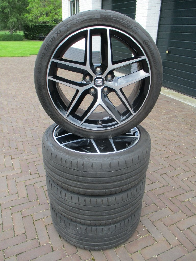 Orig Seat Leon 18 inch velgen zomer FR IZGST Performance, 18 inch, Gebruikt, Banden en Velgen, Ophalen of Verzenden