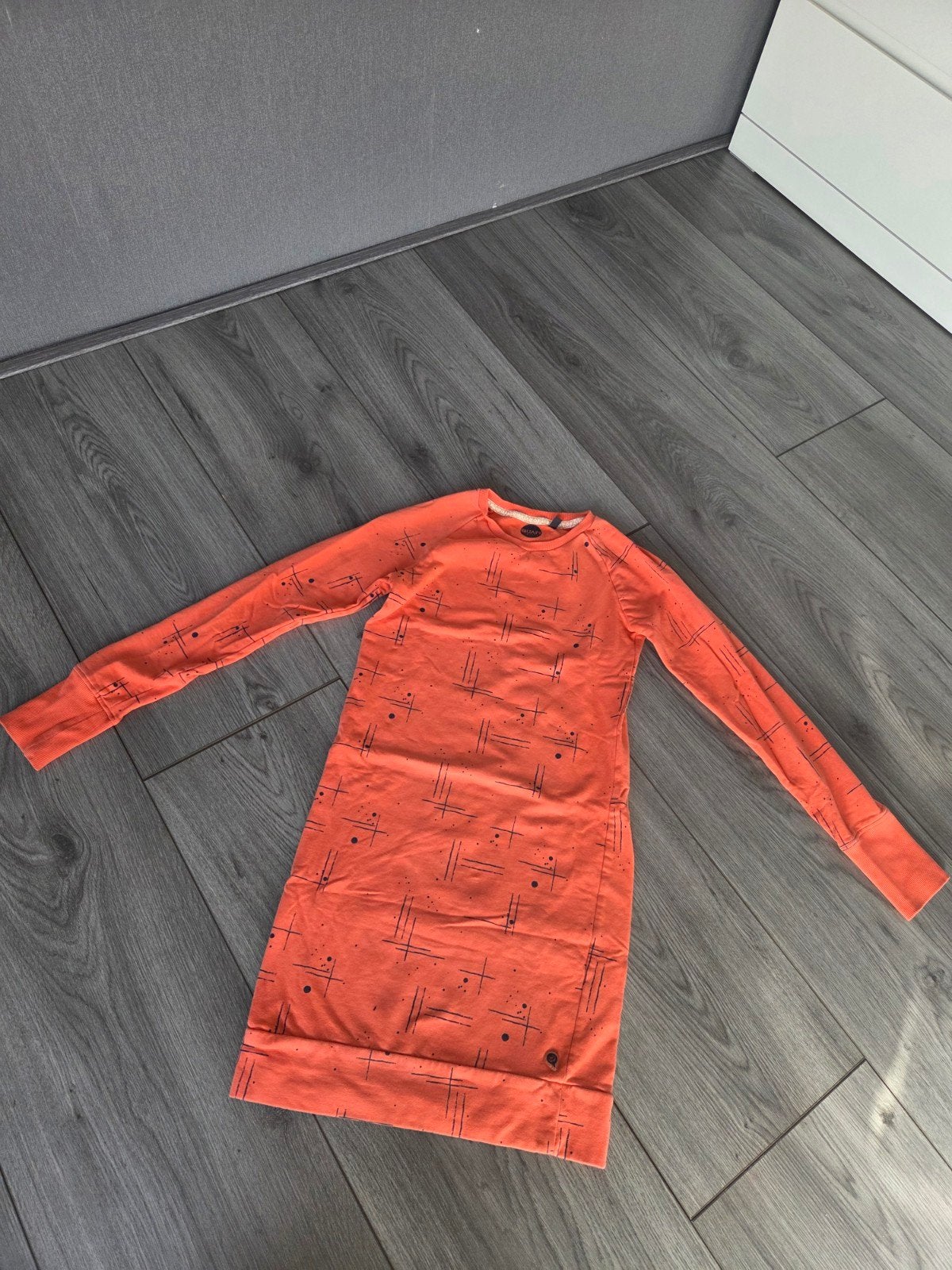 Oranje jurk van Quapi maat 146 152, Zo goed als nieuw, Jurk of Rok, Quapi, Verzenden
