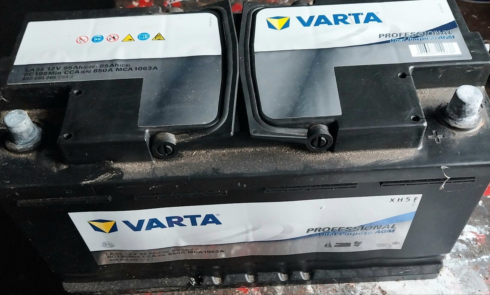 Varta LA95 semi tractie accu, Ophalen of Verzenden, Gebruikt