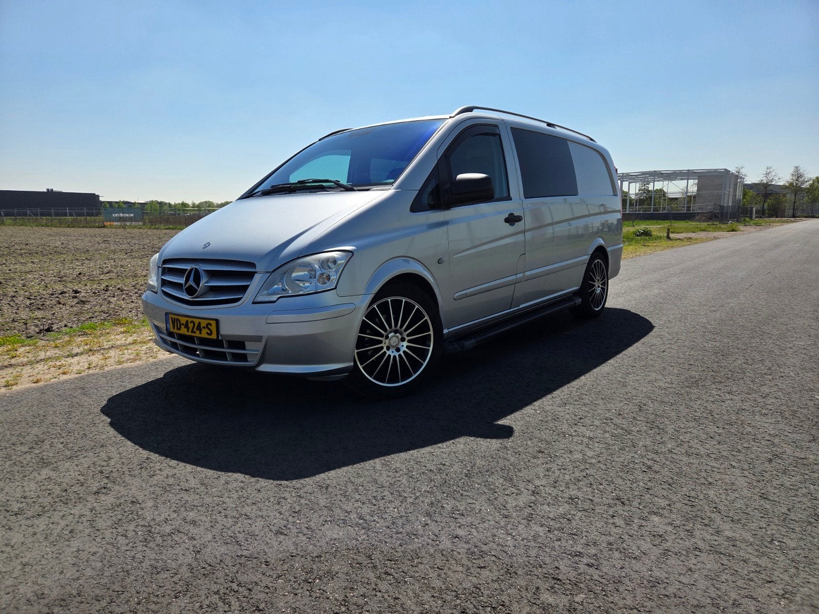 Mercedes-Benz Vito automaat dubbel cabine 2013 MARGE!, Automaat, Zwart, 2500 kg, Diesel