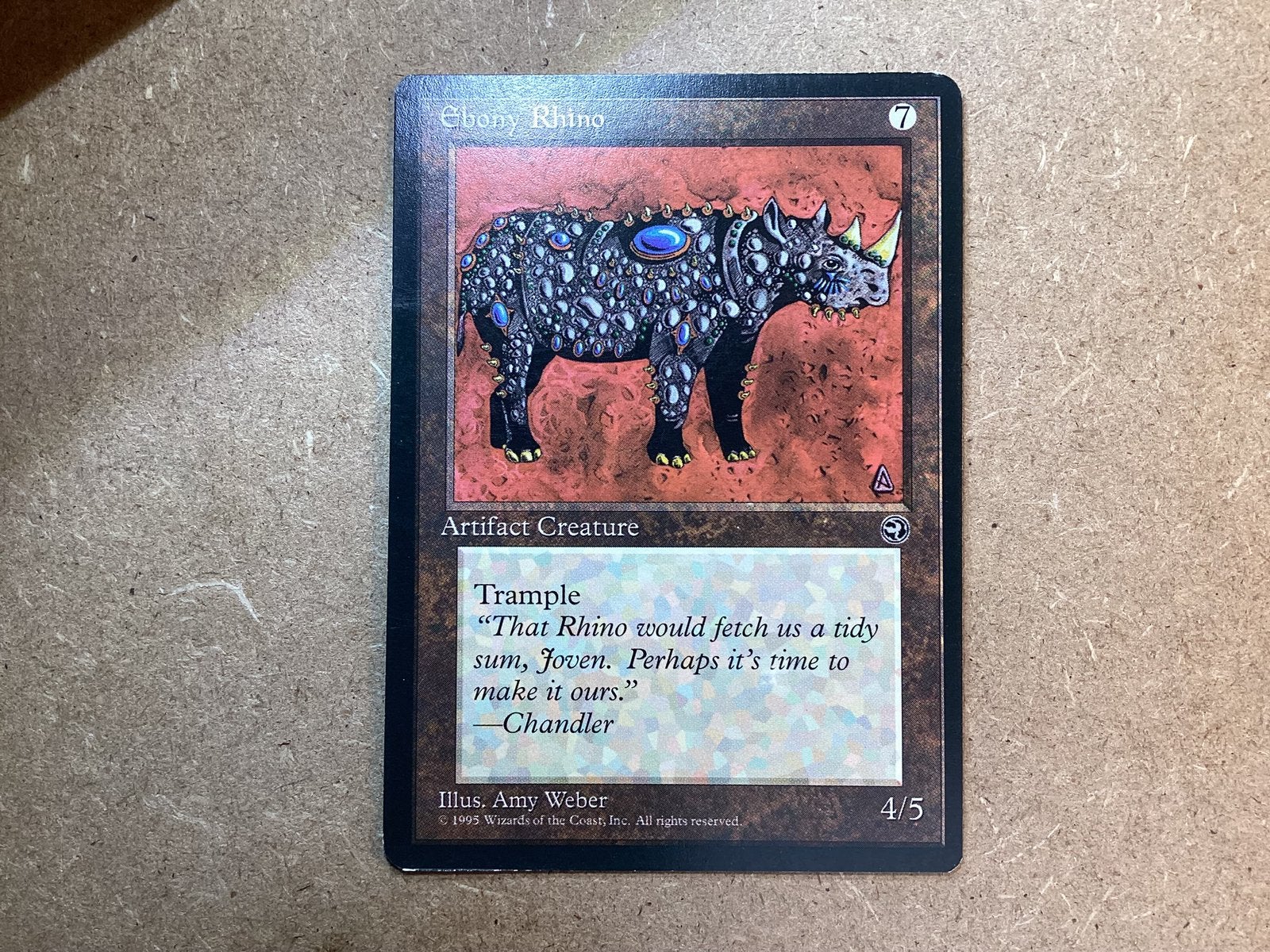 1x Ebony Rhino (Excellent), Ophalen of Verzenden, Zo goed als nieuw, Losse kaart