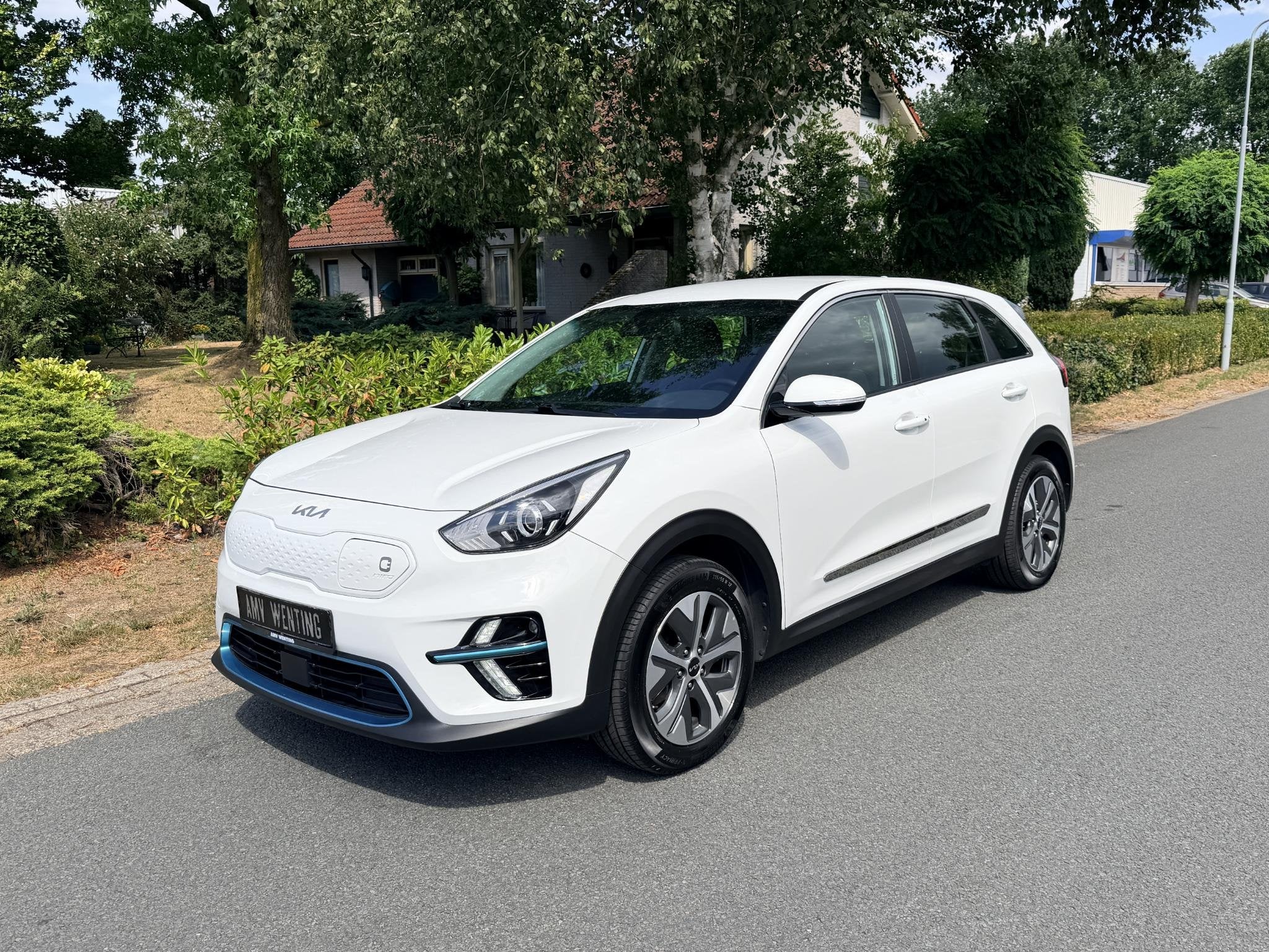 Kia e-Niro ComfortLine 64 kWh 204PK ACC•Camera•Keyless, Auto's, Gebruikt, 1712 kg, Leder en Stof, 628 min