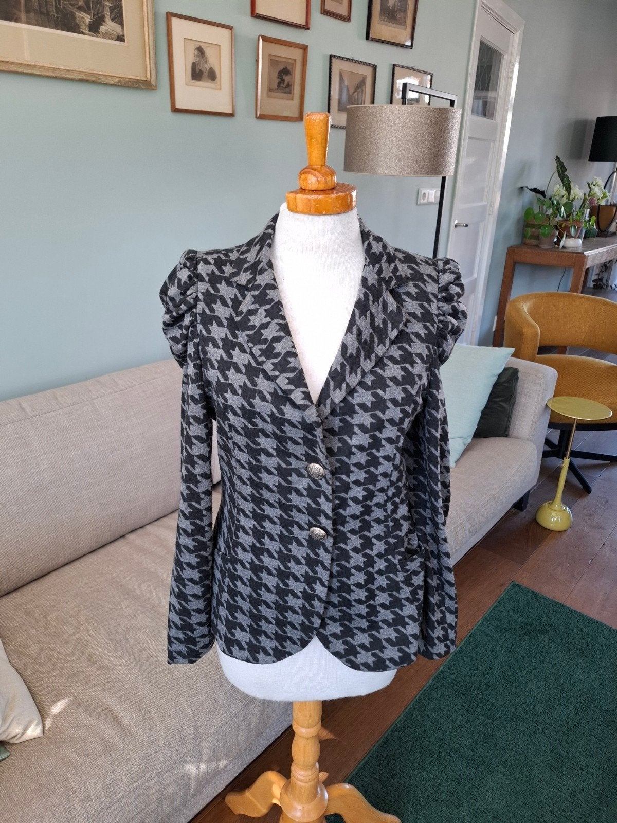 Blazer van Helena Hart maat S, Maat 38/40 (M), Zwart, Zo goed als nieuw, Jasje
