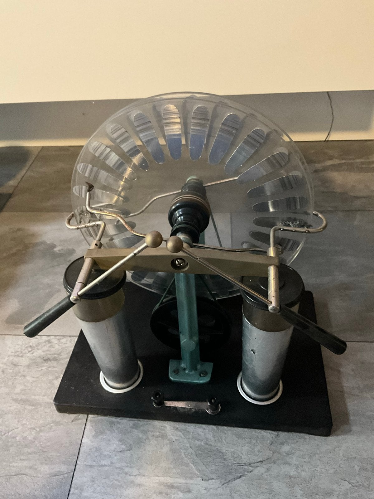 Wimshurst machine - Vintage elektrostatische generator, Ophalen of Verzenden