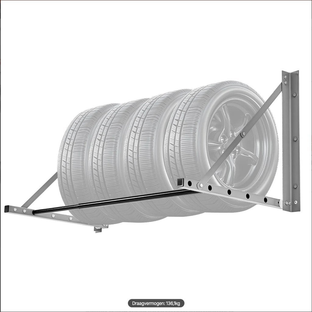 2 x bandenrek voor muurmontage 136kg (merk: Vevor), Auto diversen, Ophalen of Verzenden, Nieuw