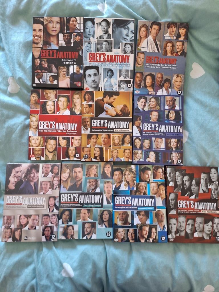 Grey's Anatomy seizoenen 1 t/m 10 op DVD, Cd's en Dvd's, Dvd's | Tv en Series, Boxset, Drama, Ophalen of Verzenden, Zo goed als nieuw