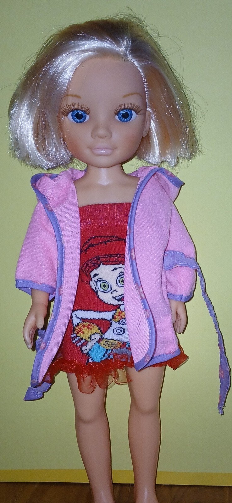 Poppen kleding / rozé vest, Ophalen of Verzenden, Zo goed als nieuw, Kleertjes