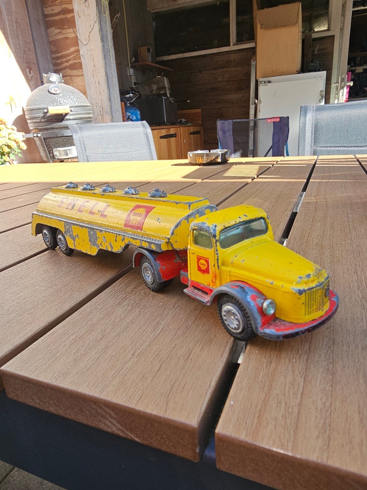Vintage Shell Tankwagen Speelgoedmodel, Ophalen of Verzenden, Gebruikt