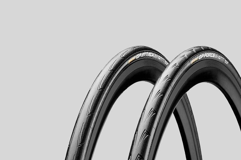 Conti Grand Prix Attack & Force Race Vouwbanden 700x22/23C, Fietsen en Brommers, Ophalen of Verzenden, Zo goed als nieuw, Band