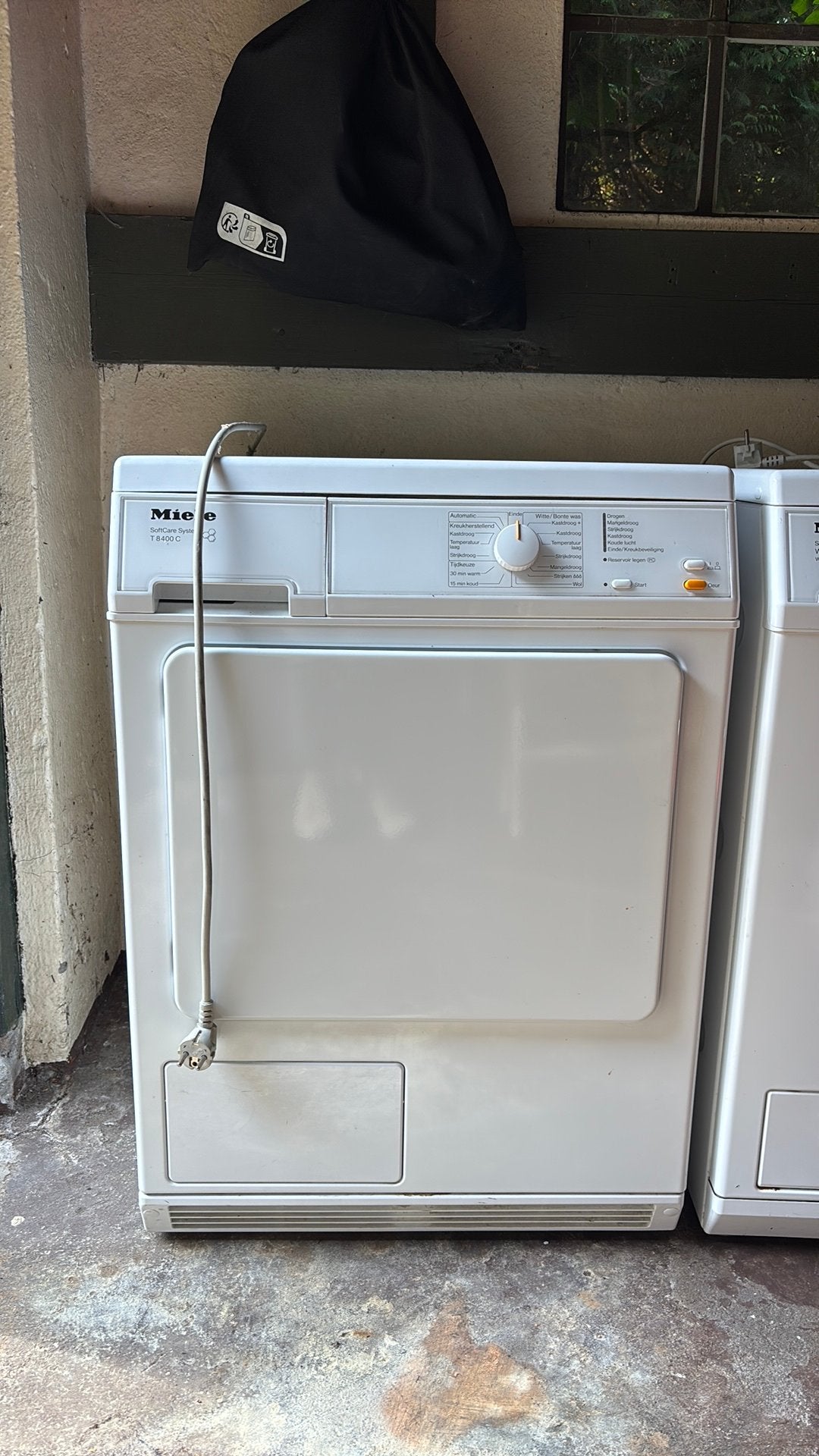 Miele condensdroger T8400C, Ophalen, 6 tot 8 kg, Gebruikt, Anti-kreukfase