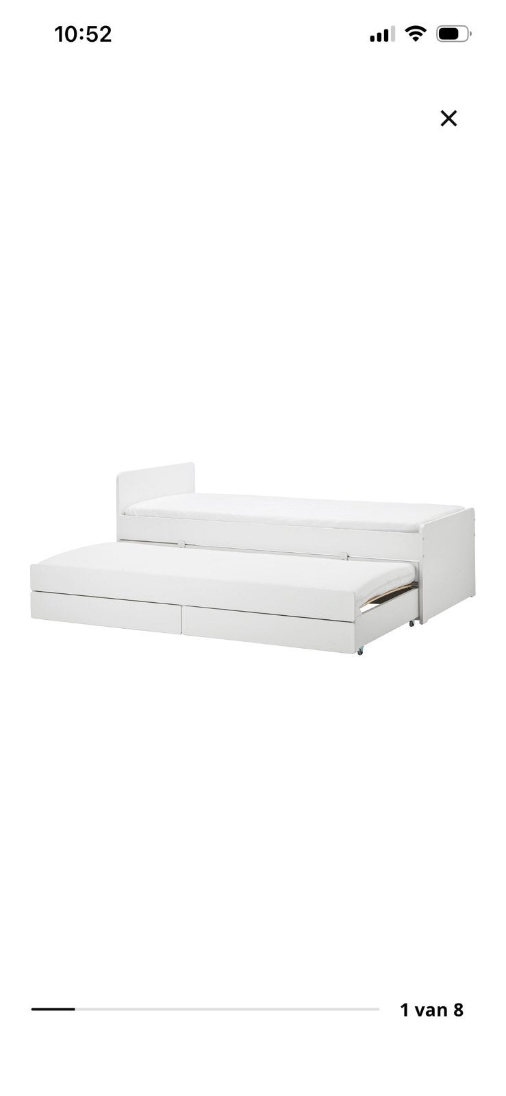 Ikea bed Slakt 90x200, Ophalen, Zo goed als nieuw