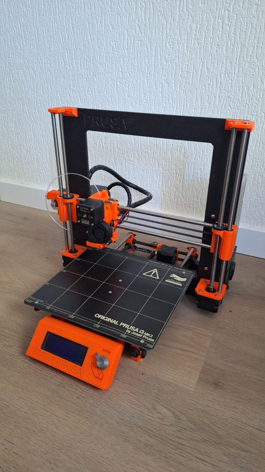 Prusa i3 Mk2 3D-printer incl. accessoires, Computers en Software, 3D Printers, Gebruikt, Filament, Ophalen, Prusa