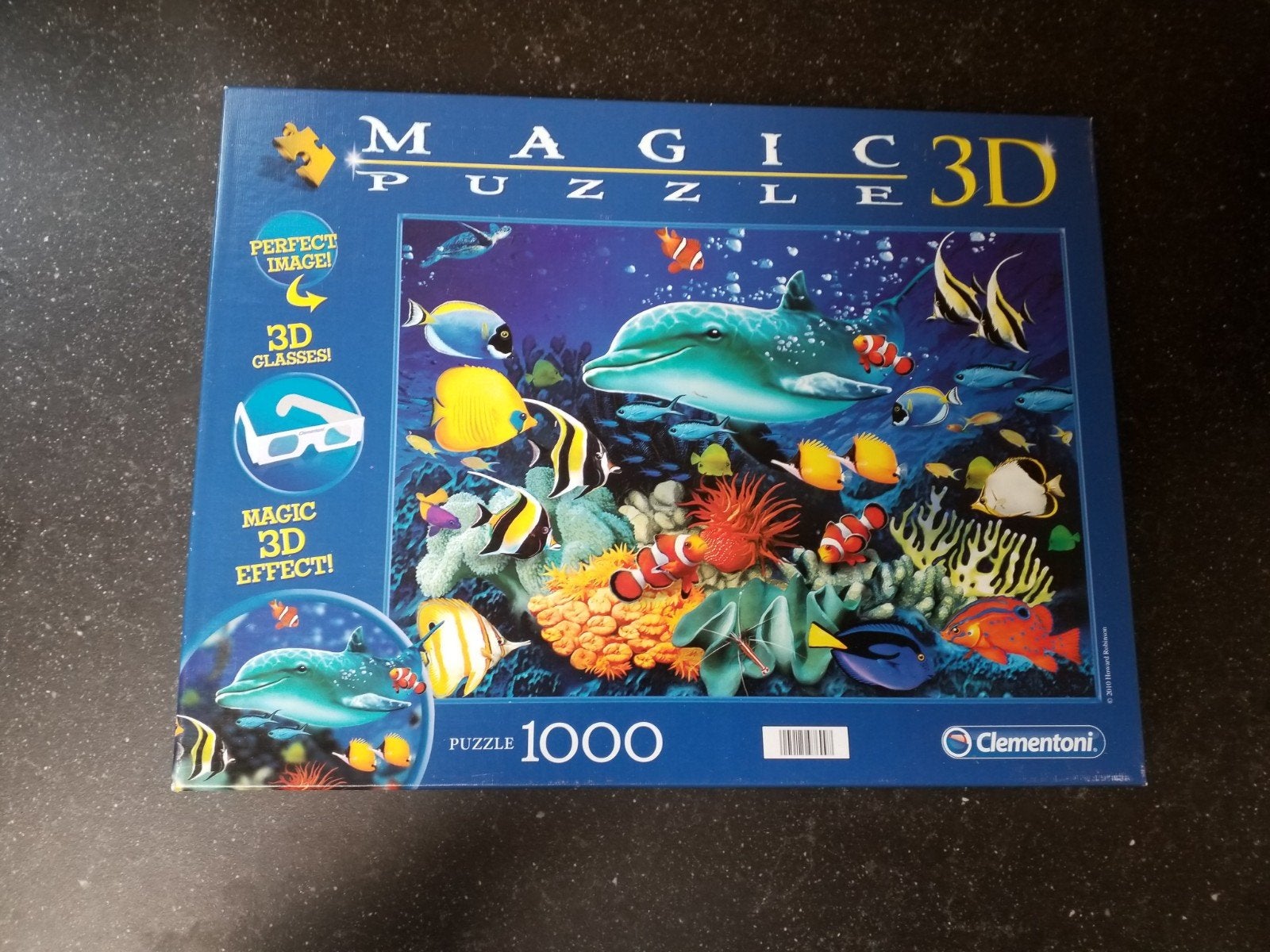 Gratis: Magic puzzel 3d oceaan Clementoni 1000stukjes, Ophalen
