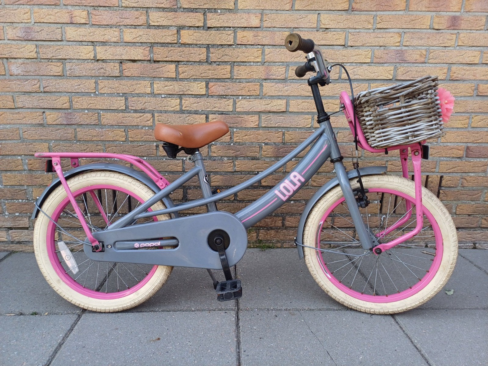 Nette popal lola  meisjes fiets 18inch, Ophalen, 18 inch, Handrem