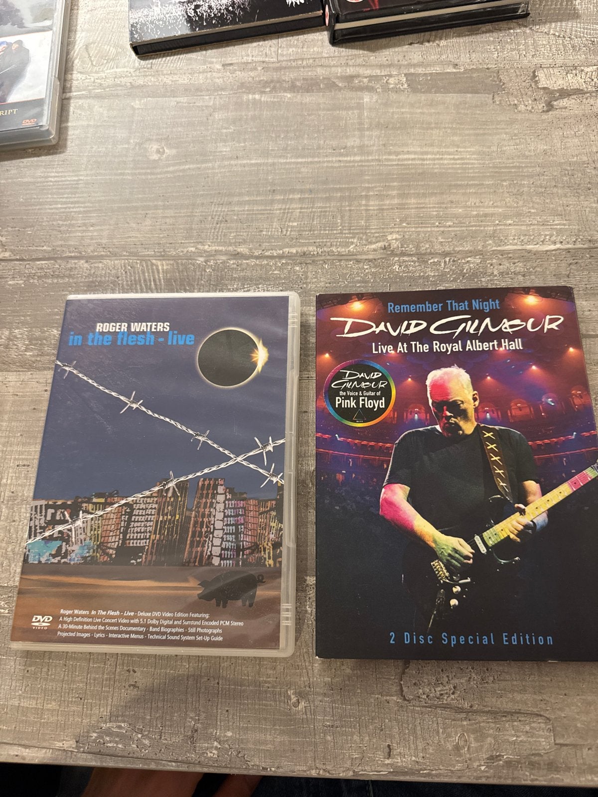 Roger Waters & David Gilmour Live DVD's - Pink Floyd, Alle leeftijden, Engels, Ophalen of Verzenden, Zo goed als nieuw