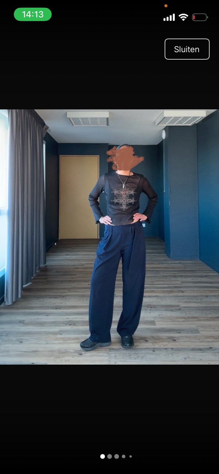 Sarah Pacini Broek, Blauw, Ophalen of Verzenden, Maat 36 (S), Lang