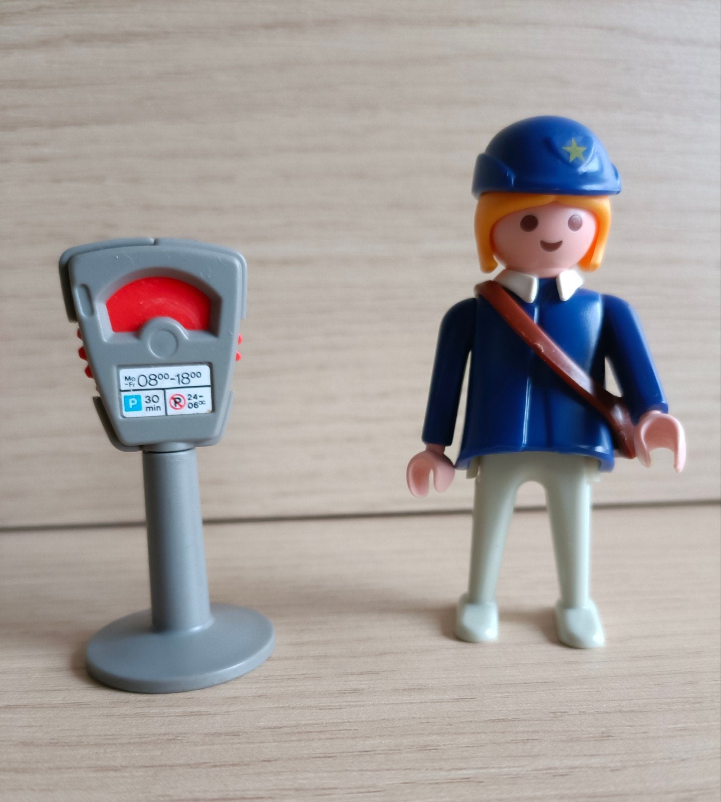 playmobil agente bij parkeermeter 3349, Complete set, Ophalen of Verzenden, Zo goed als nieuw, Figuren
