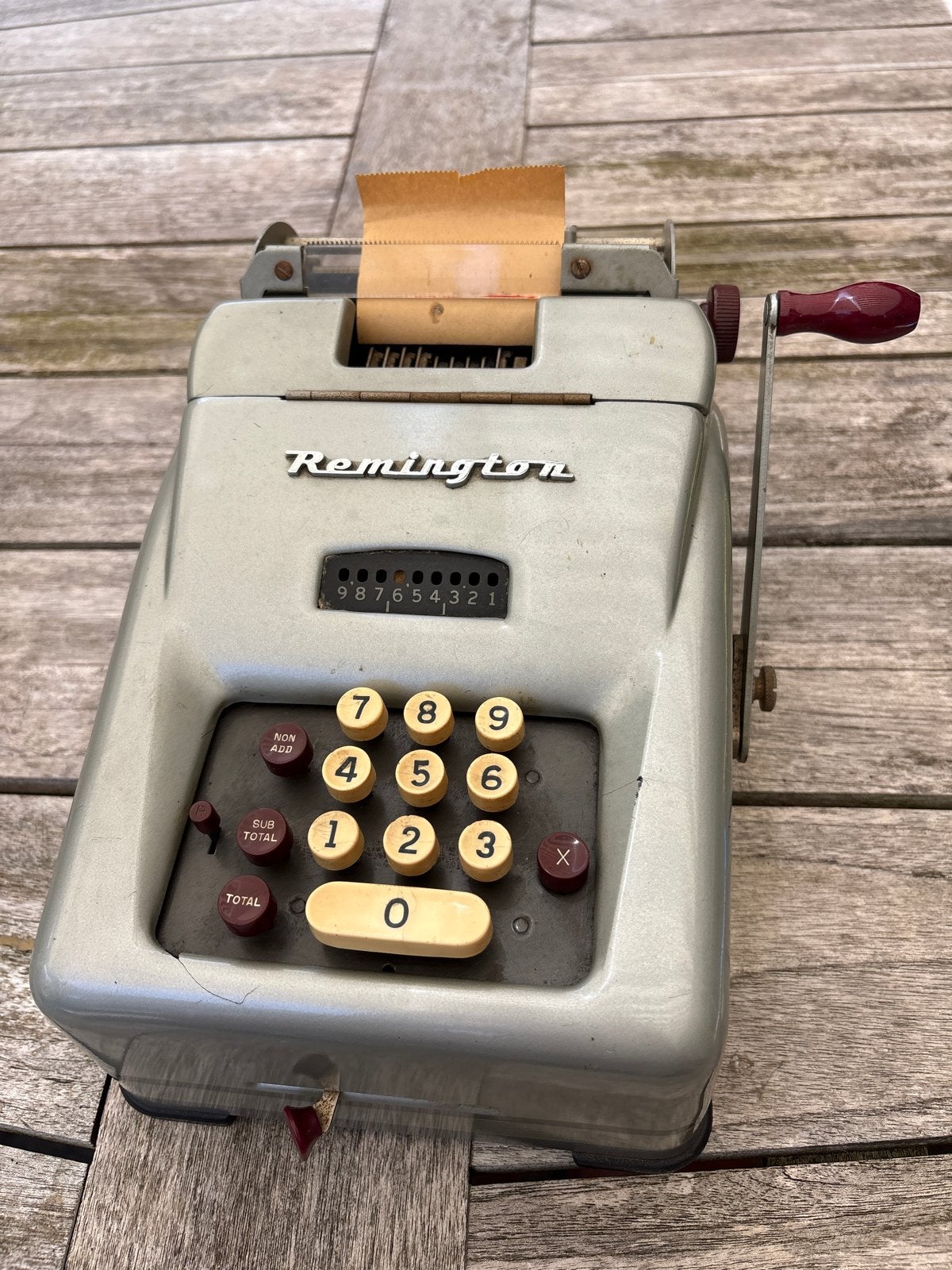 Vintage Remington Rand Tel-Add Rekenmachine, Antiek en Kunst, Antiek | Kantoor en Zakelijk, Ophalen