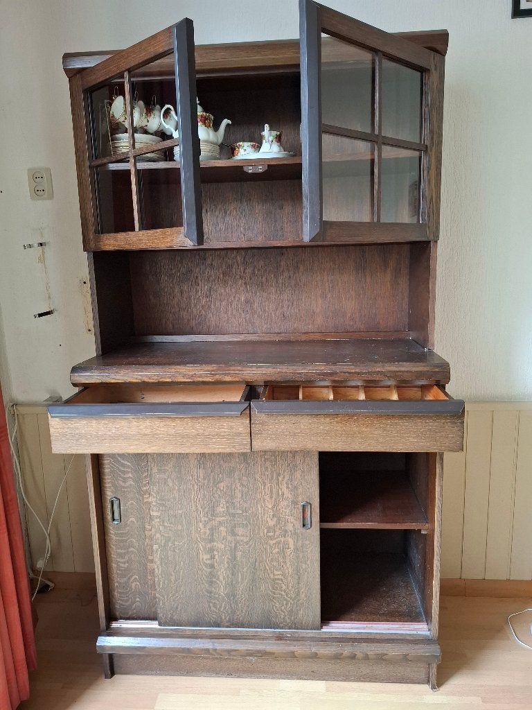 Buffetkast en boekenkast, Ophalen, Gebruikt, 100 tot 150 cm, Met lade(s)