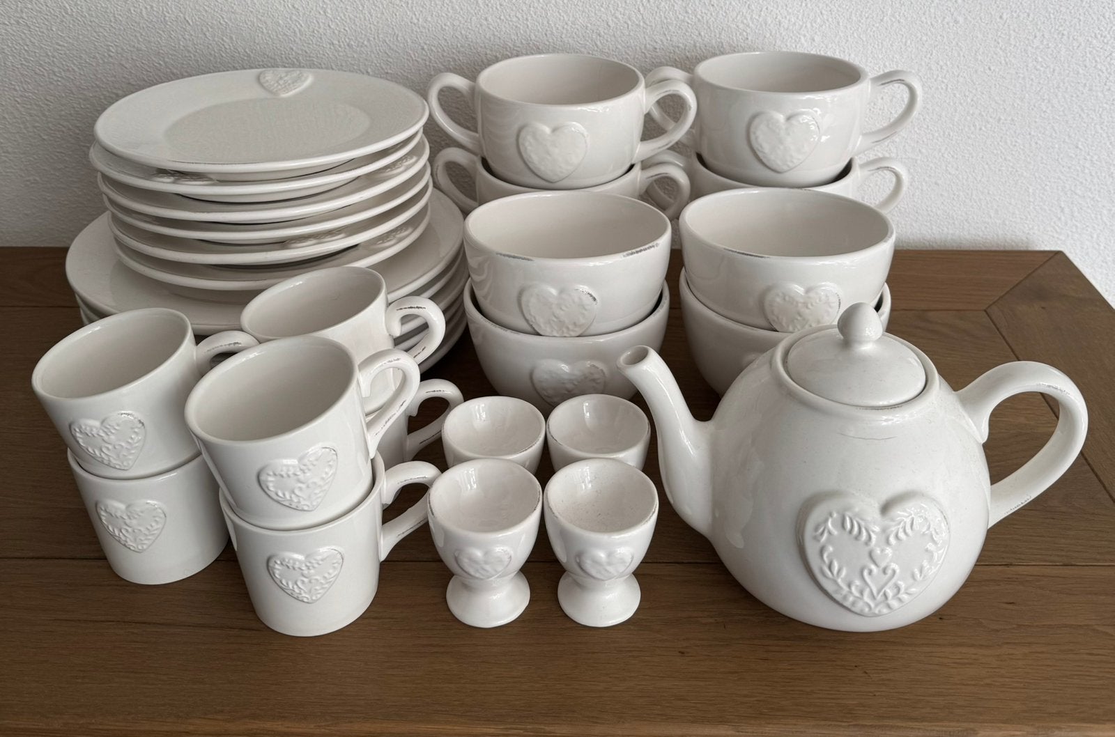Landelijk servies! 31 delig. Wit, Ophalen, Overige merken, Zo goed als nieuw, Overige stijlen