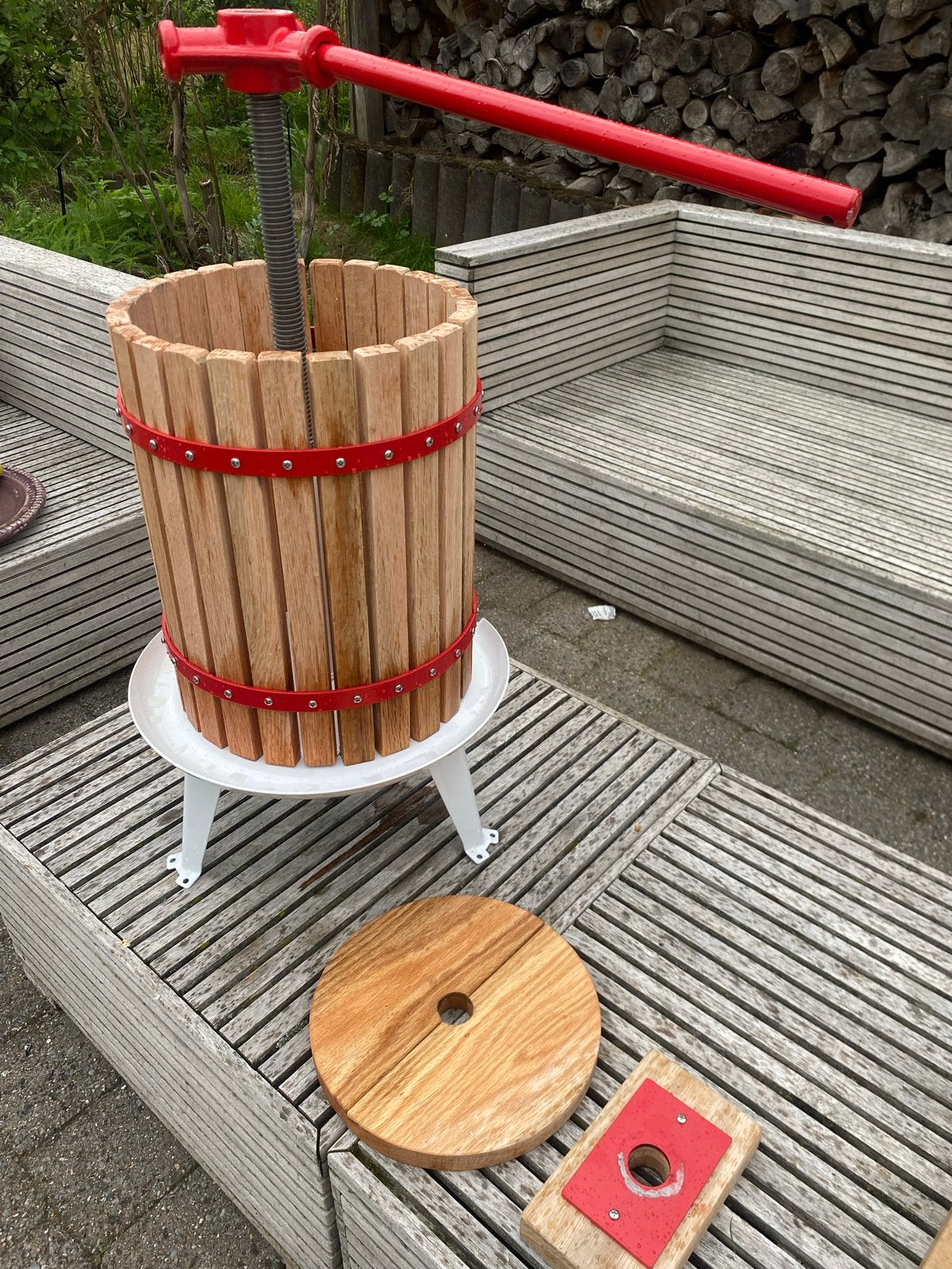 Fruitpers / Sap pers - Hout en Metaal, Ophalen of Verzenden, Zo goed als nieuw