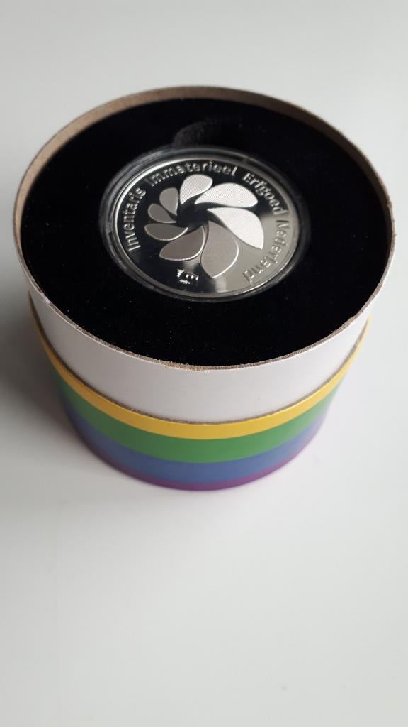 Zilveren munt Pride Amsterdam 25 jaar Limited 500, Koningin Beatrix, Zilver, Losse munt, Overige waardes