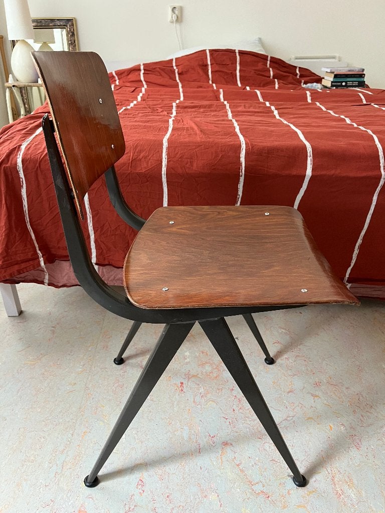 Galvanitas look stoel, Huis en Inrichting, Ophalen, Gebruikt, Bruin, Vintage