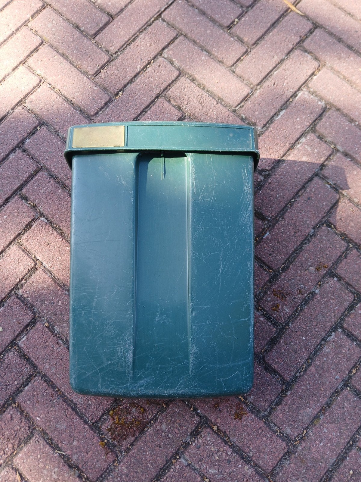 PTT brievenbus groen wavin Hardenberg, Ophalen of Verzenden, Gebruikt, Kunststof, Staande brievenbus